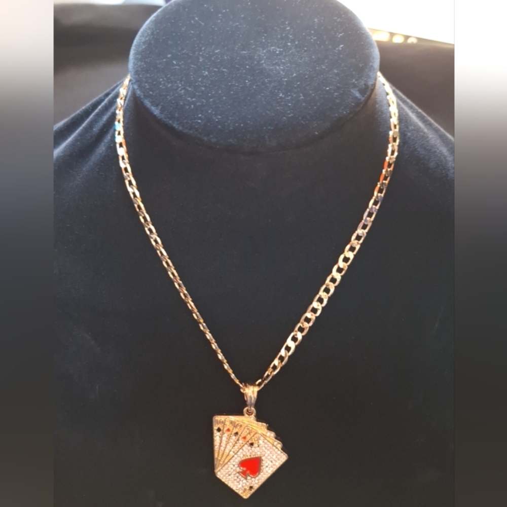 18 inch men's chain, laminated gold, excellent quality, new